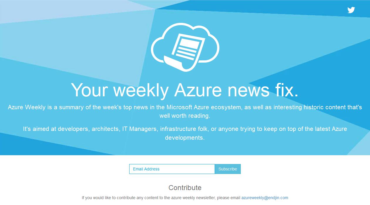 Azure Weeklyimage cover