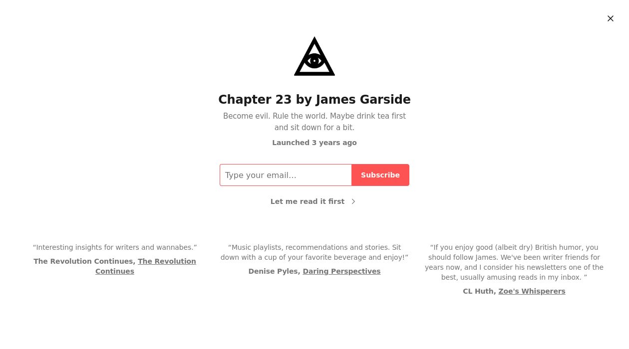 Chapter 23 with James Garsideimage cover