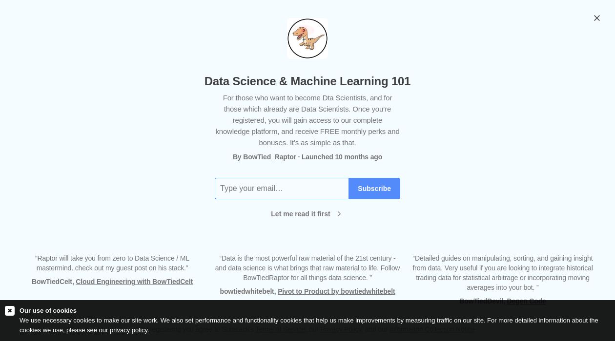 Data Science & Machine Learning 101image cover