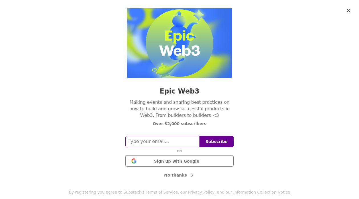 Epic Web3 Weeklyimage cover