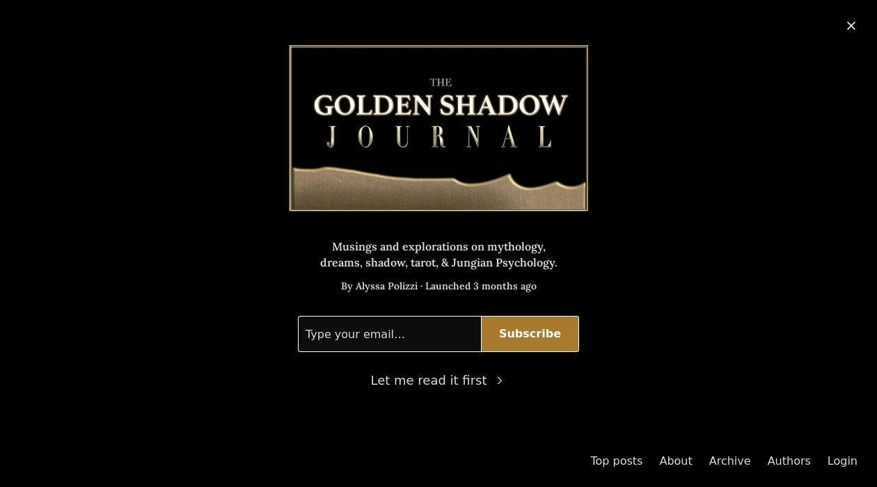 Golden Shadow Journalimage cover