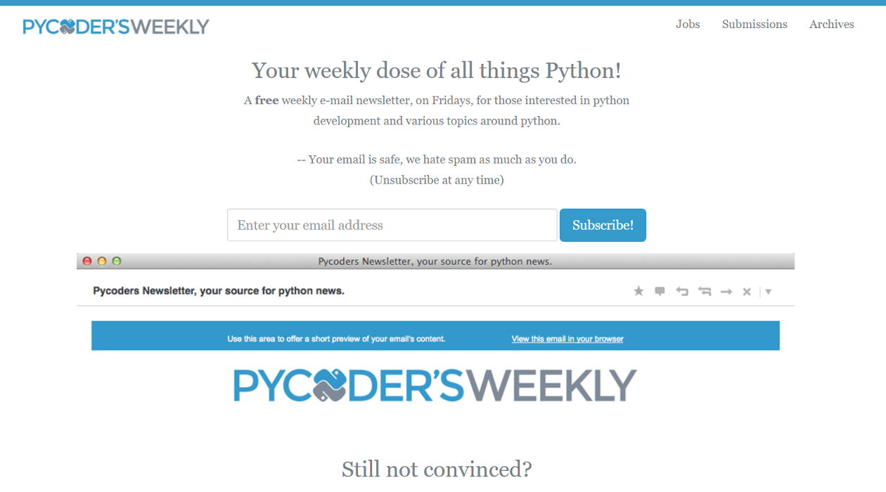 Pycoder's Weeklyimage cover