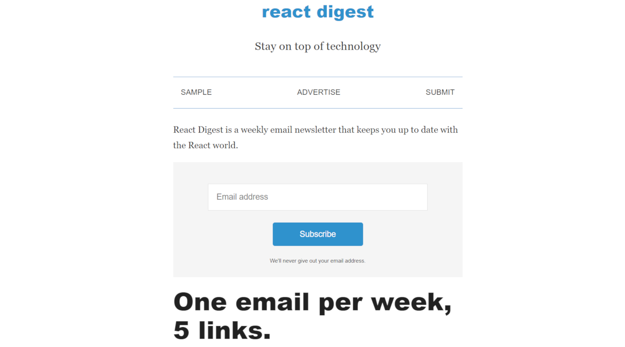 React Digestimage cover