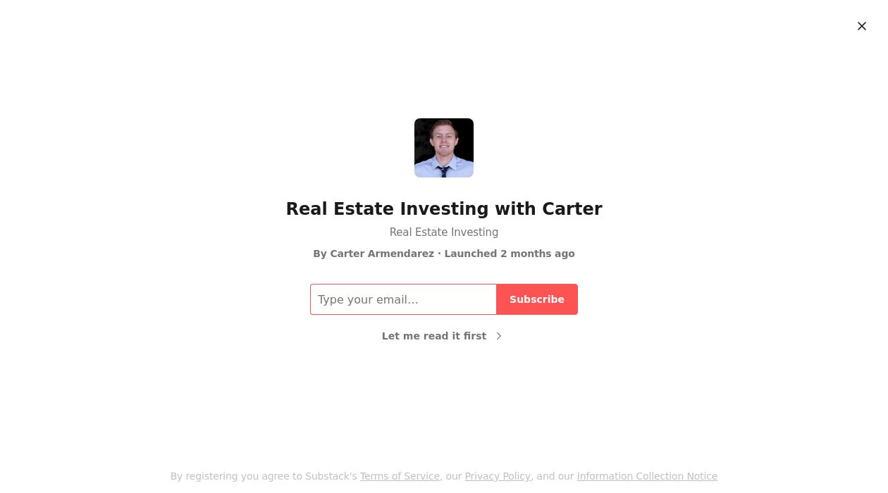 Real Estate Investing with Carterimage cover