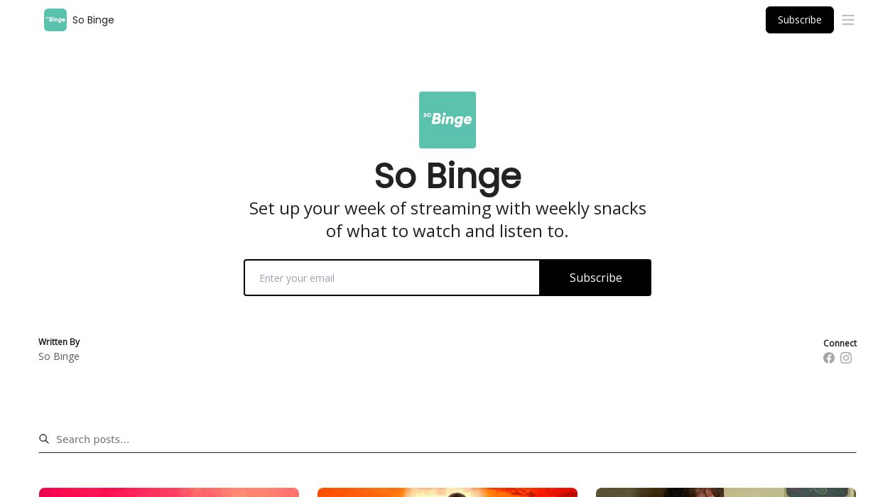 So Binge | What To Watchimage cover