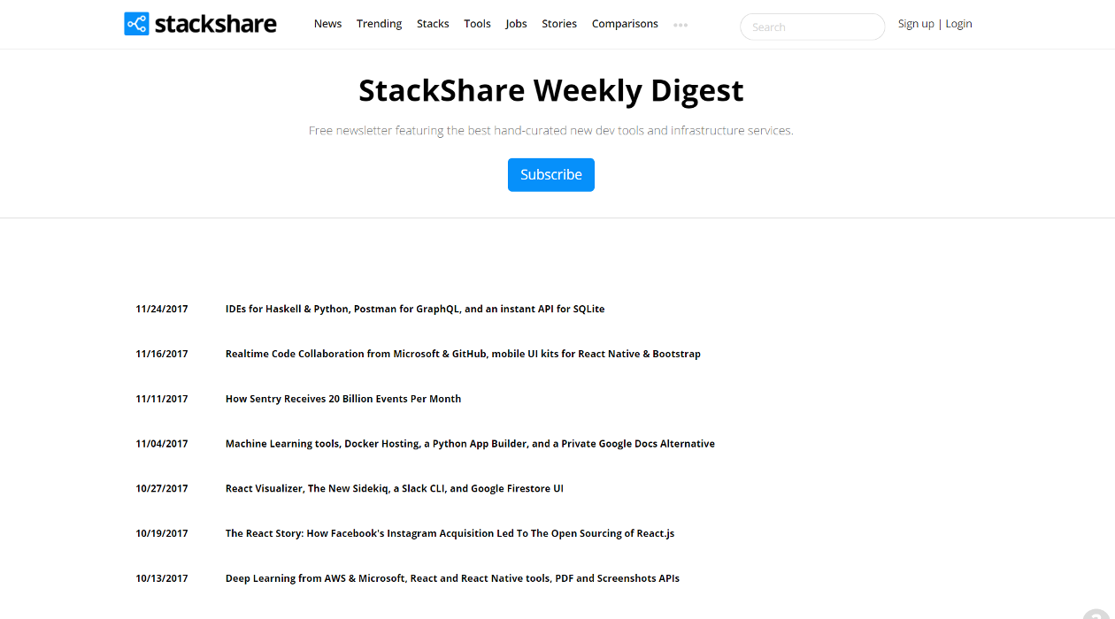 StackShare Weekly Digestimage cover