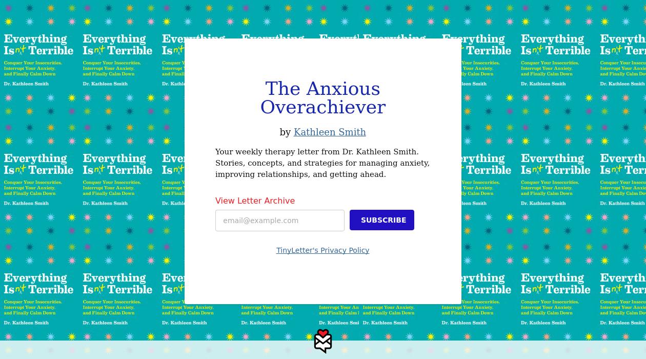 The Anxious Overachieverimage cover