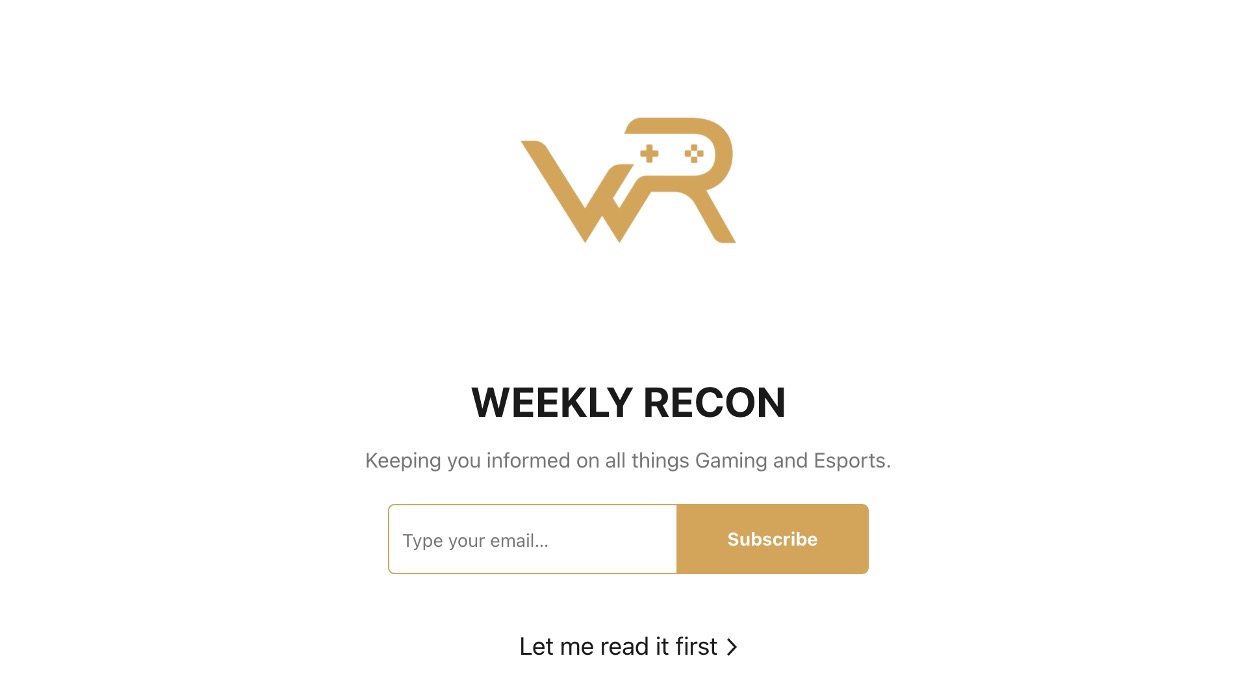 Weekly Reconimage cover