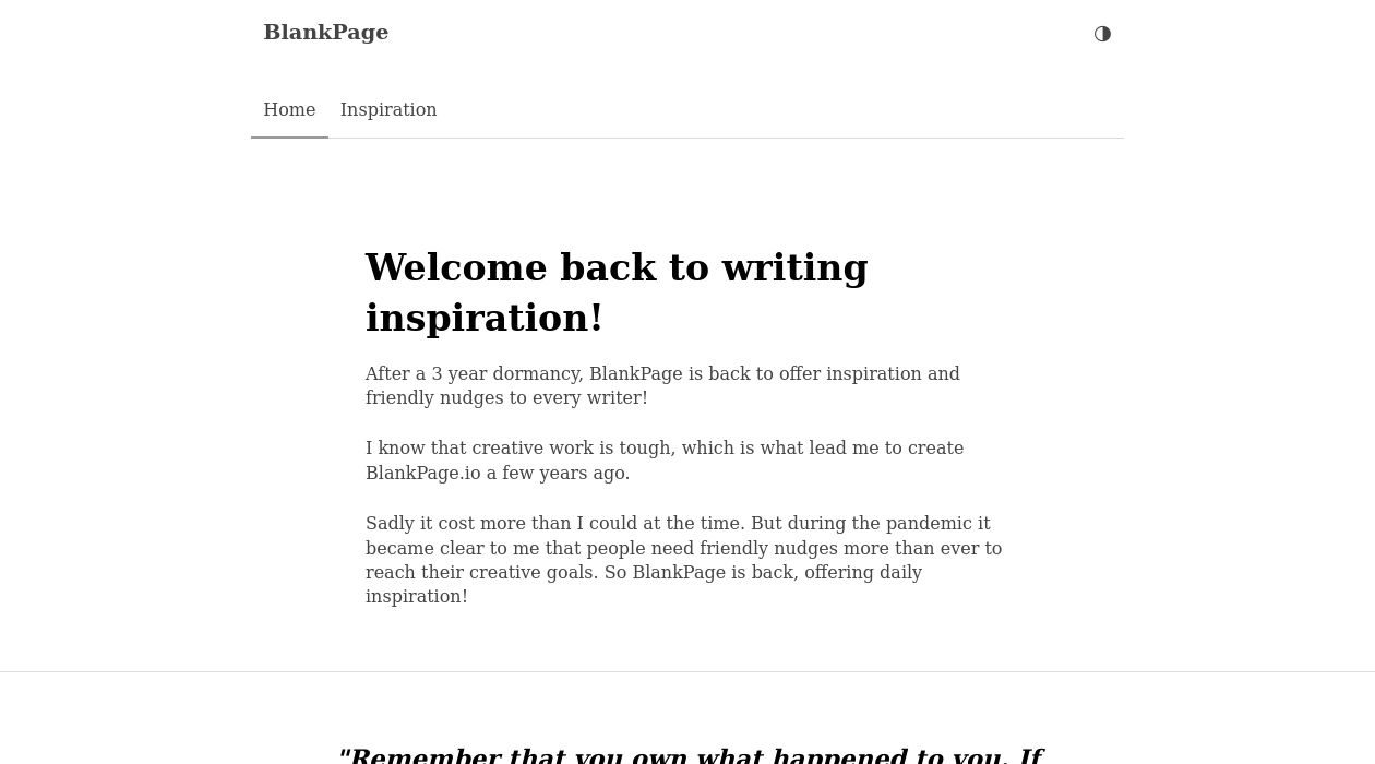 BlankPage: Writing Inspirationimage cover